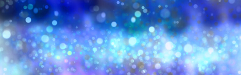 Bokehhintergrund - blau weißer abstrakter Bokehhintergrund mit unterschiedlichen Bokekkreisen für Design