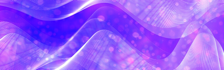 Designhintergrund - abstrakte Formen mit Linien und Bokehkreisen - Reflexe mit unterschiedlichen Licht- und Schatteneffektenin violetter Farbgebung