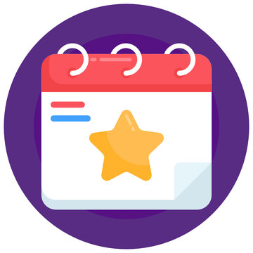 
Grab this creative flat rounded icon of ramadan calendar 

