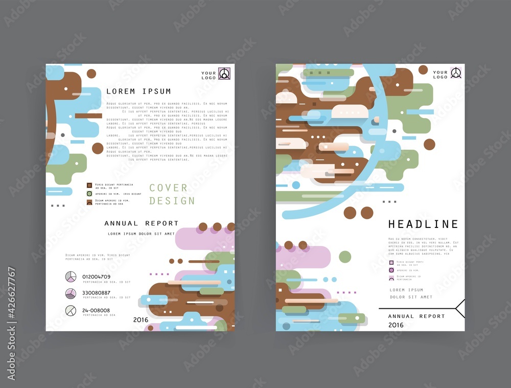 Fototapete covers with minimal designs. abstract backgrounds. vector frame for text modern art graphics for hip