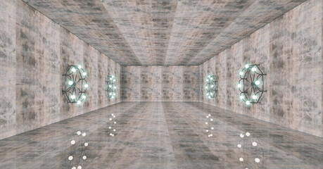 concrete simple unique steel circle lighting_4