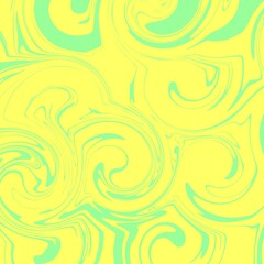 Fototapeta na wymiar green yellow color psychedelic fluid art abstract background concept design vector illustration