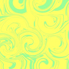 green yellow color psychedelic fluid art abstract background concept design vector illustration