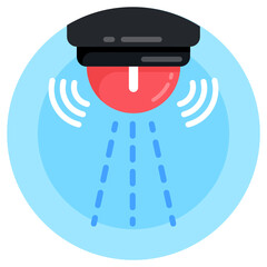 
A premium download vector of smart water sensor isolated on colorful background 

