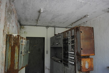 Salle des machines abandonnées