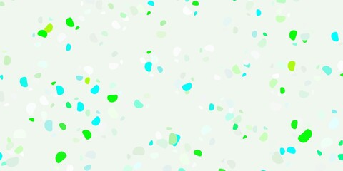 Light green vector template with abstract forms.