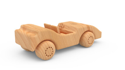 wooden toy car