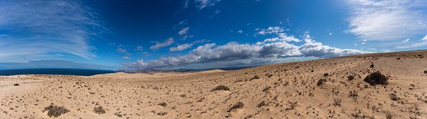 Sandy desert on the canary island, Spain