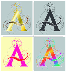 The letter alphabet A