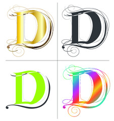 The letter alphabet D