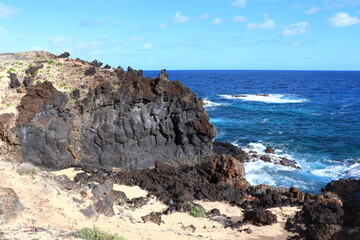 Formations Géologiques Lanzarote Îles Canaries Espagne 