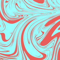 blue red color psychedelic fluid art abstract background concept design vector illustration