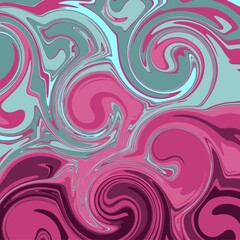 Fototapeta na wymiar violet purple blue color psychedelic fluid art abstract background concept design vector illustration