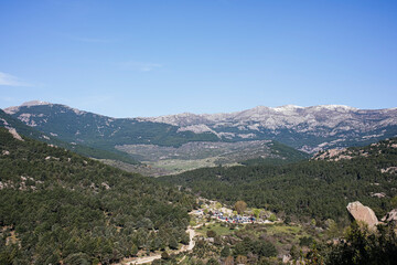 Image of the natural park called Sierra de Guadarrama, in Madrid Spain