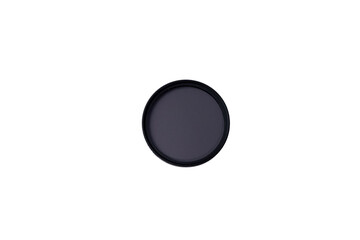 polarizing filter for the camera isolated on a white background