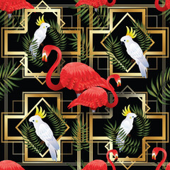 tropical seamless art beautiful decoration template