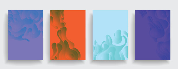 Liquid color background design. Futuristic design posters