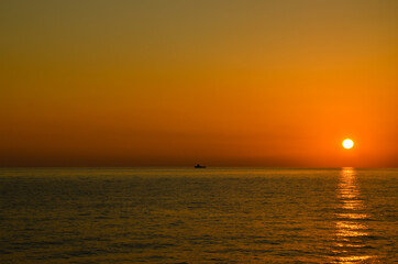 Sunset on the Black Sea. Wallpaper and screensaver.