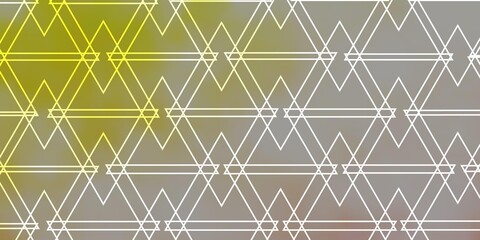 Light Orange vector layout with lines, triangles.
