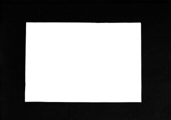 Geometric background of two paper sheets with black and white color. Texture backdrop. Concept of...