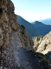 Freiungen long distance trail, mountain hiking in Tyrol, Austria