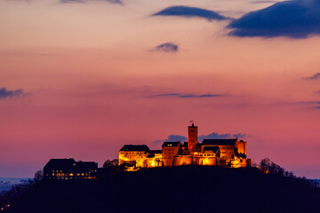 The Wartburg Castle in Thuringia Germany