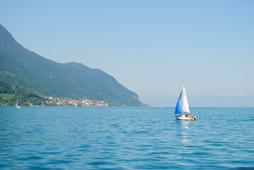 Thonon les bains, lac Léman, Suisse