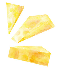 Abstract watercolor food illustration