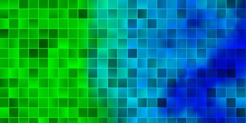 Light Blue, Green vector background with rectangles.