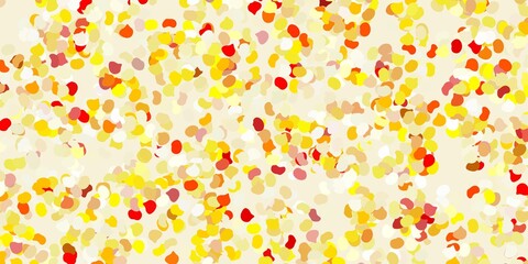 Light green, red vector background with random forms.