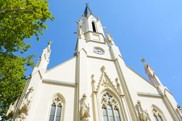 Vienna, Austria - July 25, 2019: Kirche Maria Geburt church in Wieden District