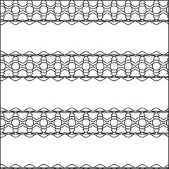  Geometric vector pattern with triangular elements. Seamless abstract ornament for wallpapers and 

backgrounds. Black and white colors.