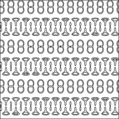  Geometric vector pattern with triangular elements. Seamless abstract ornament for wallpapers and 

backgrounds. Black and white colors.
