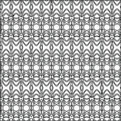 
 Geometric vector pattern with triangular elements. Seamless abstract ornament for wallpapers and 

backgrounds. Black and white colors.