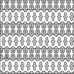 
 Geometric vector pattern with triangular elements. Seamless abstract ornament for wallpapers and 

backgrounds. Black and white colors.