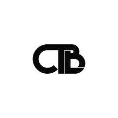 ctb letter original monogram logo design