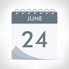 June 24 - Calendar Icon