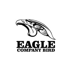 eagle design logo vector. eagle animal vector