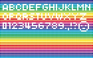 ドットで描こう！カラフルなドット絵ベース02 横01