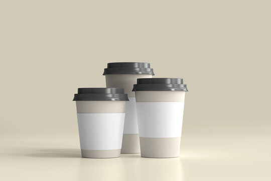 Different Size Paper Coffee Cups