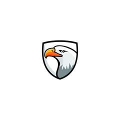 simple eagle icon logo vector illustration