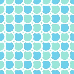 Simple pattern. Circle pattern. Seamless background. Fish scale pattern. Abstract geometric background in a marine theme. © Sudakarn