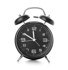 Alarm clock on white background