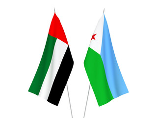 United Arab Emirates and Republic of Djibouti flags