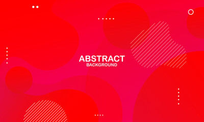 Abstract red background. Dynamic shapes composition. Vector illustration