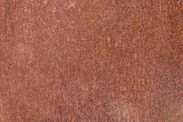 Old rusty metal iron sheet texture background close-up view