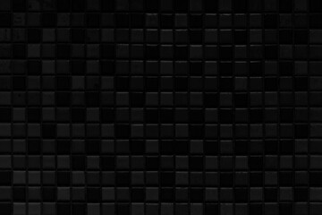 Black mosaic kitchen wall texture and background seamless