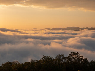 三次市高谷山からの雲海