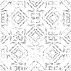  Geometric vector pattern with triangular elements. Seamless abstract ornament for wallpapers and 

backgrounds. Black and white colors.