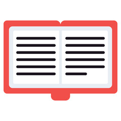 A creative design vector of open book icon